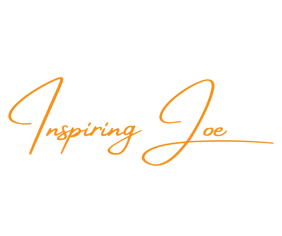 'Inspiring Joe' in handwritten script